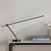 Glowmer 12W Integrated Table Lamp 80X15X85Cm - Matt Black Pan Home