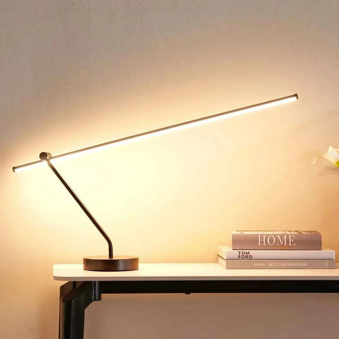 Glowmer 12W Integrated Table Lamp 80X15X85Cm - Matt Black Pan Home