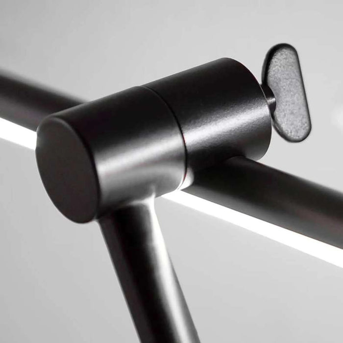 Glowmer 12W Integrated Table Lamp 80X15X85Cm - Matt Black Pan Home