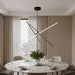 Glowmer 34W Integrated Pendant Lamp 90X120Cm - Matt Black Pan Home