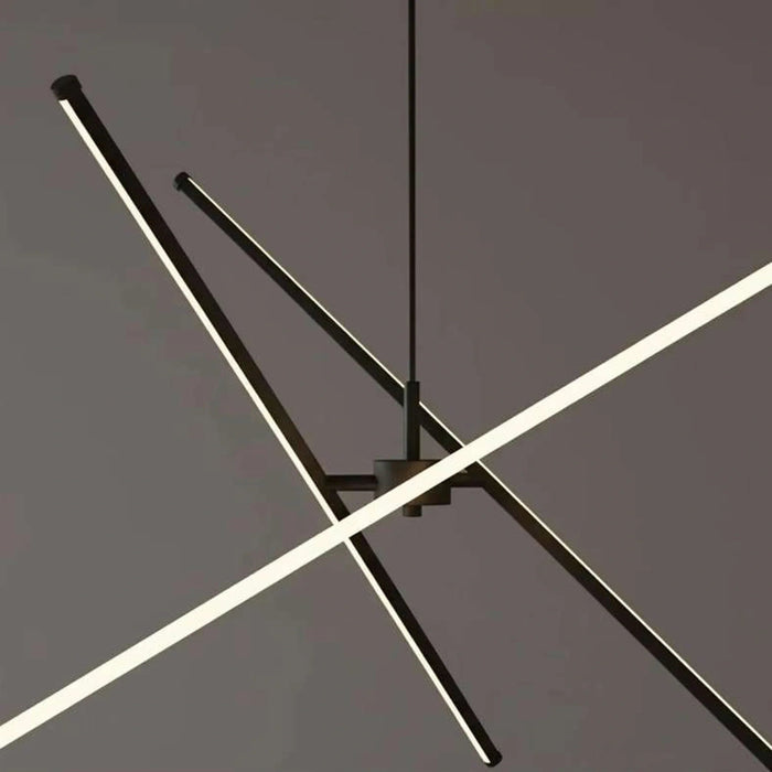 Glowmer 34W Integrated Pendant Lamp 90X120Cm - Matt Black Pan Home