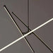 Glowmer 34W Integrated Pendant Lamp 90X120Cm - Matt Black Pan Home