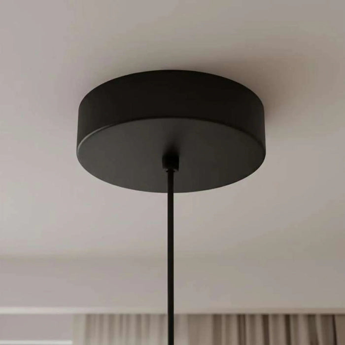 Glowmer 34W Integrated Pendant Lamp 90X120Cm - Matt Black Pan Home