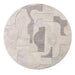 Glyph Tufted Abstract Rug Dia 120Cm - Grey Pan Home