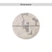 Glyph Tufted Abstract Rug Dia 120Cm - Grey Pan Home