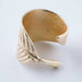 Golden Leaf S/2 Napkin Ring Gold Pan Home