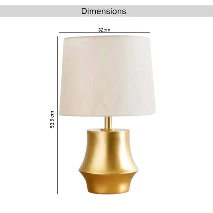 Gomery E27 Polyresin Table Lamp 32X32X53.5Cm - Brass