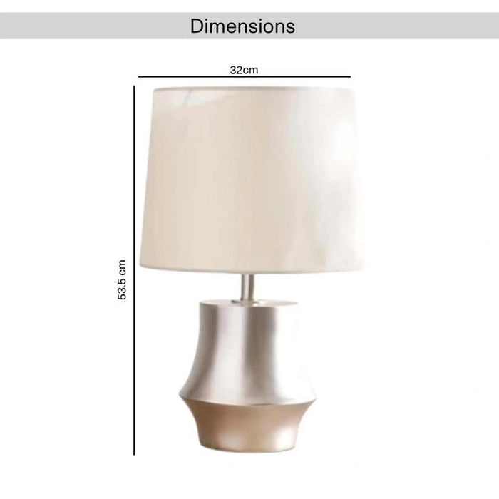 Gomery E27 Polyresin Table Lamp 32X32X53.5Cm - Champagne