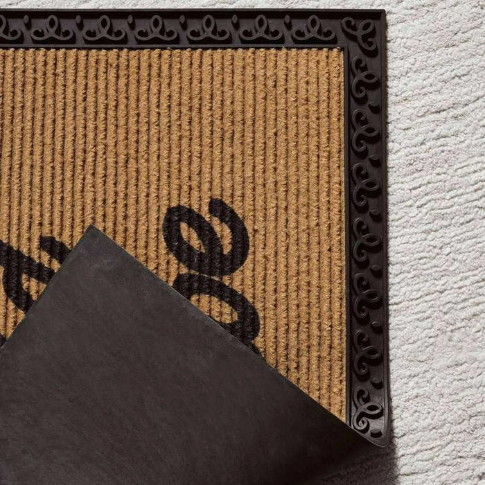 Good Vibe Door Mat 45X70Cm - Natural/Black