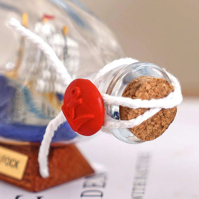 Gorch Fock Ship In Glass Bottle 9X5X6Cm - White Pan Home
