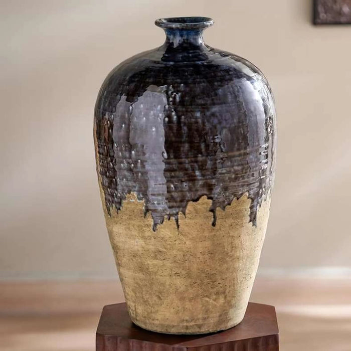 Govona Stoneware Vase 27.5X27.5X45.5Cm - Indigo
