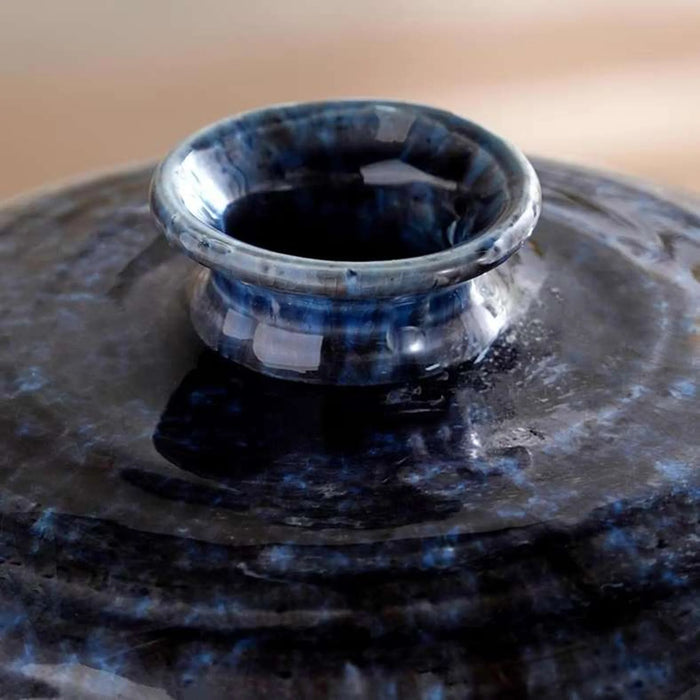 Govona Stoneware Vase 33.5X33.5X28Cm - Indigo