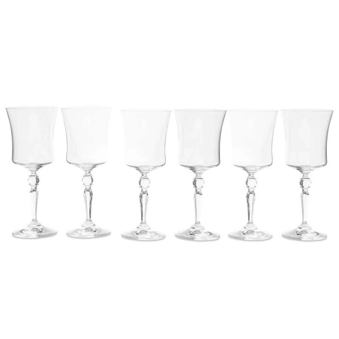 Grace 6-Piece Stemware Crystal Glass Set 300Ml -Clear