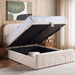Grace King Bed 180X200 With Hydraulic Storage - Cream White Pan Home