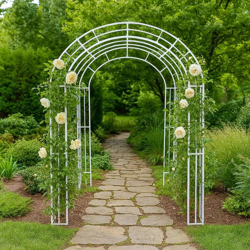Gracei Metal Arbor - White Pan Home