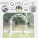 Gracei Metal Arbor - White Pan Home