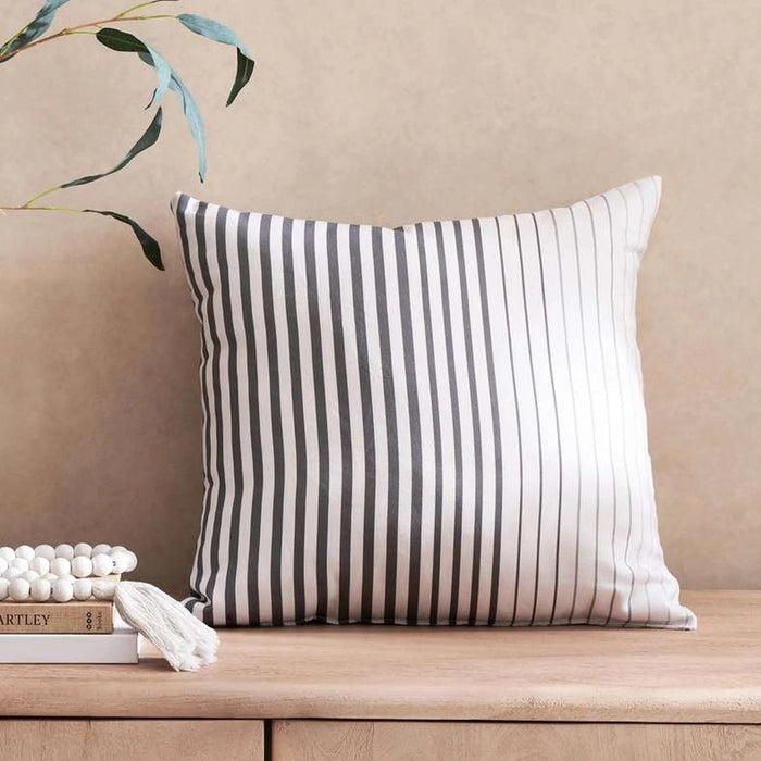 Gradient Stripes Printed Filled Cushion 45X45 Cm-Brown/Peach Pan Home
