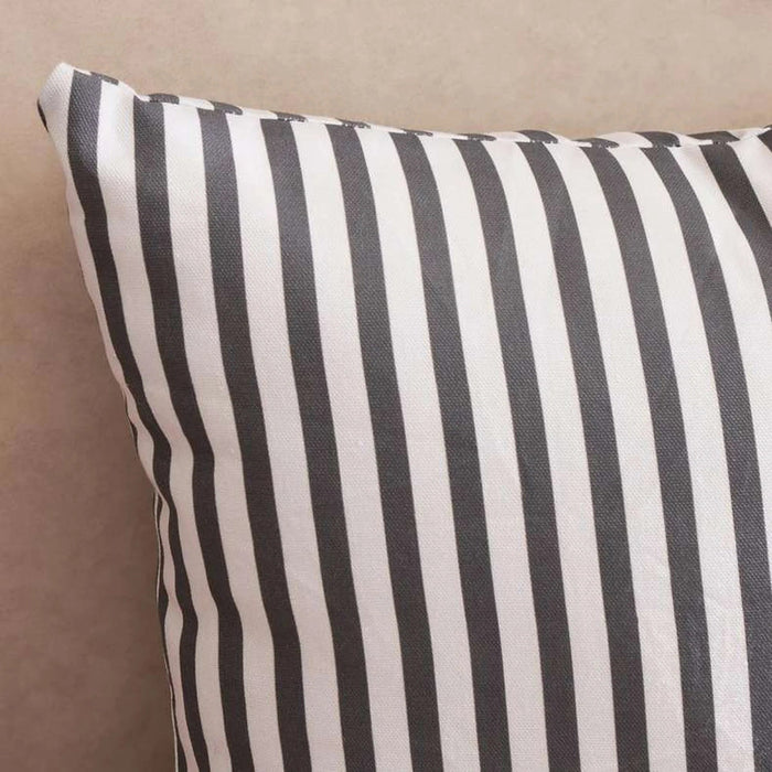 Gradient Stripes Printed Filled Cushion 45X45 Cm-Brown/Peach Pan Home