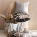 Gradient Stripes Printed Filled Cushion 45X45 Cm-Brown/Peach Pan Home