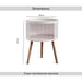 Gradin End Table With Storage Wood Pan Home