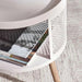 Gradin End Table With Storage Wood Pan Home