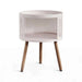 Gradin End Table With Storage Wood Pan Home