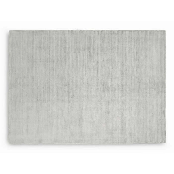 Grandale Handwoven Textured Viscose Rug 300X400Cm - Stone Grey Pan Home
