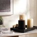 Grandiose White Velvet Scented Pillar Candle 10.16X15.24cm- 120 Hrs Pan Home