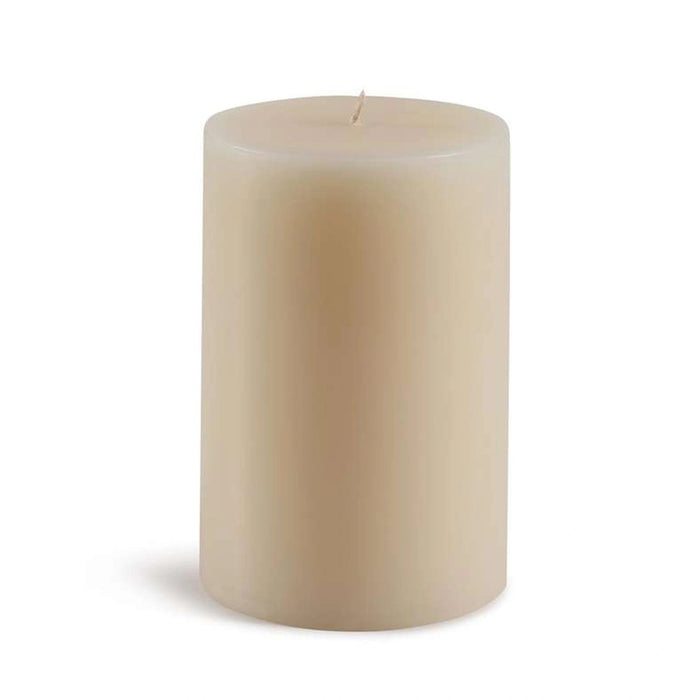 Grandiose White Velvet Scented Pillar Candle 10.16X15.24cm- 120 Hrs Pan Home