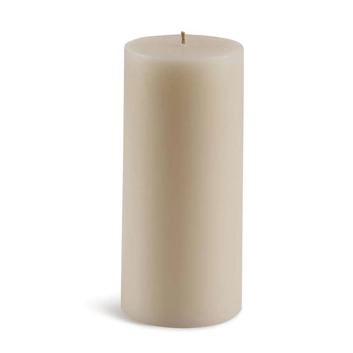 Grandiose White Velvet Scented Pillar Candle 10.16X22.86Cm- 160 Hrs
