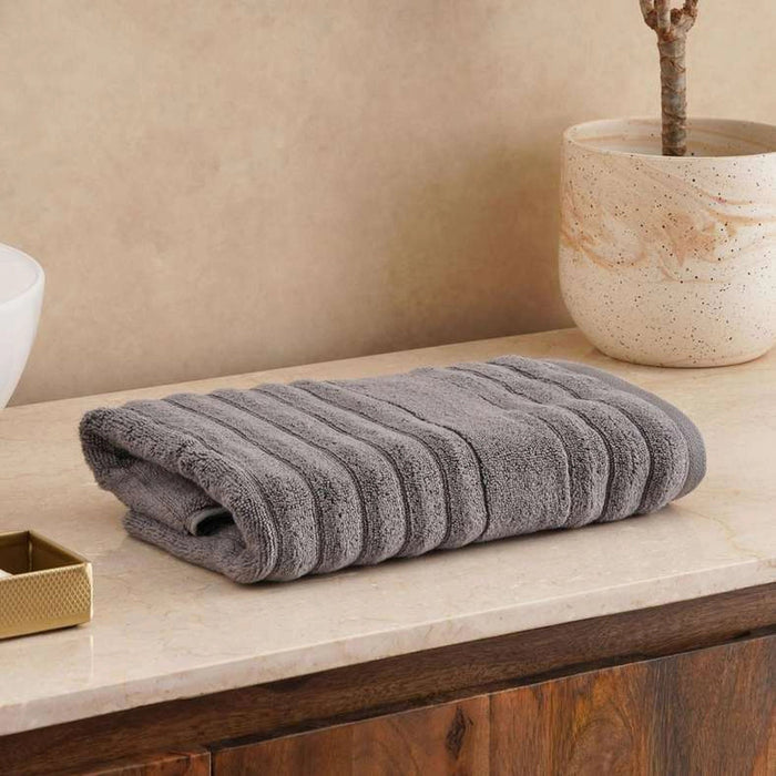 Grandwave 700 Gsm Cotton Bamboo Hand Towel - Charcoal Pan Home