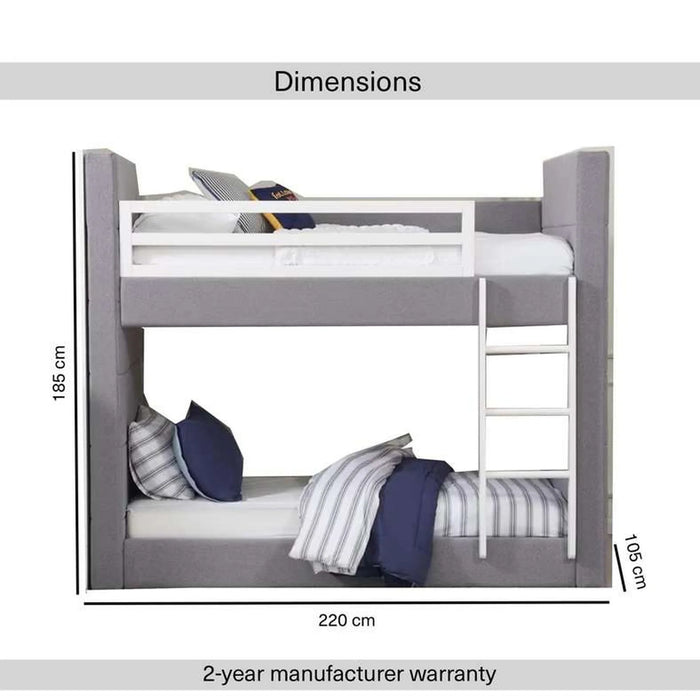 Graphite Glam Bunk Bed 90X190 Cm