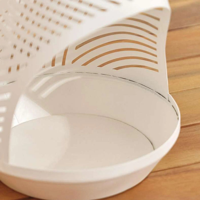 Greta Metal Solar Lantern 17.5X17.5X28.5Cm - White