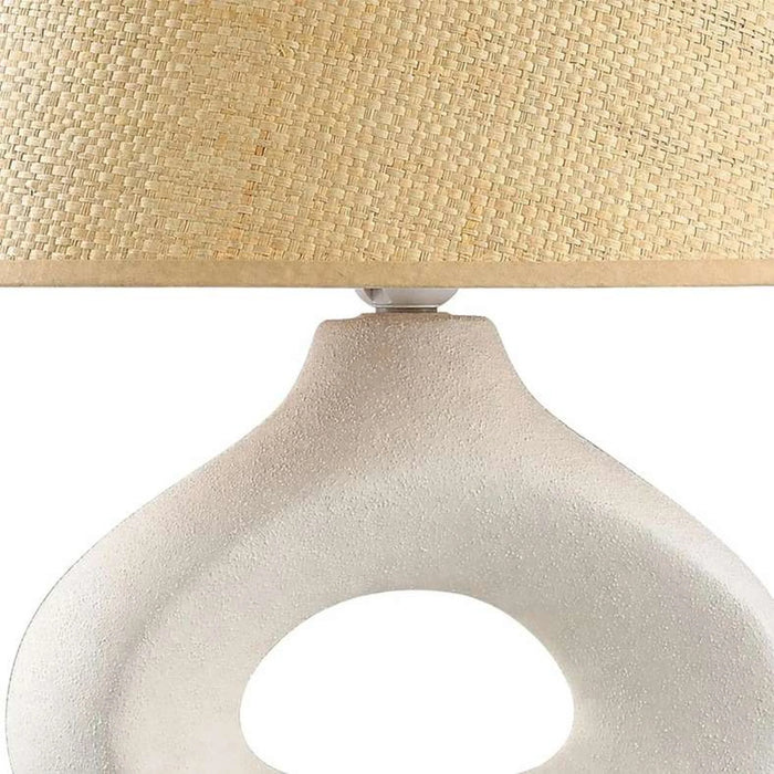 Griffin E27 Ceramic Table Lamp 35X25X53Cm - Natural