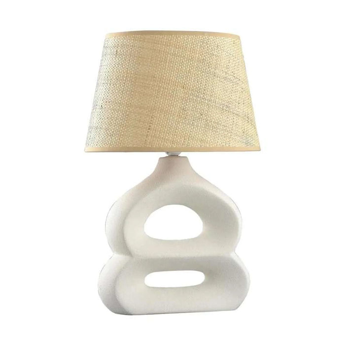 Griffin E27 Ceramic Table Lamp 35X25X53Cm - Natural