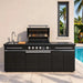 Grill Master Station Outdoor Kitchen - Black Pan Home