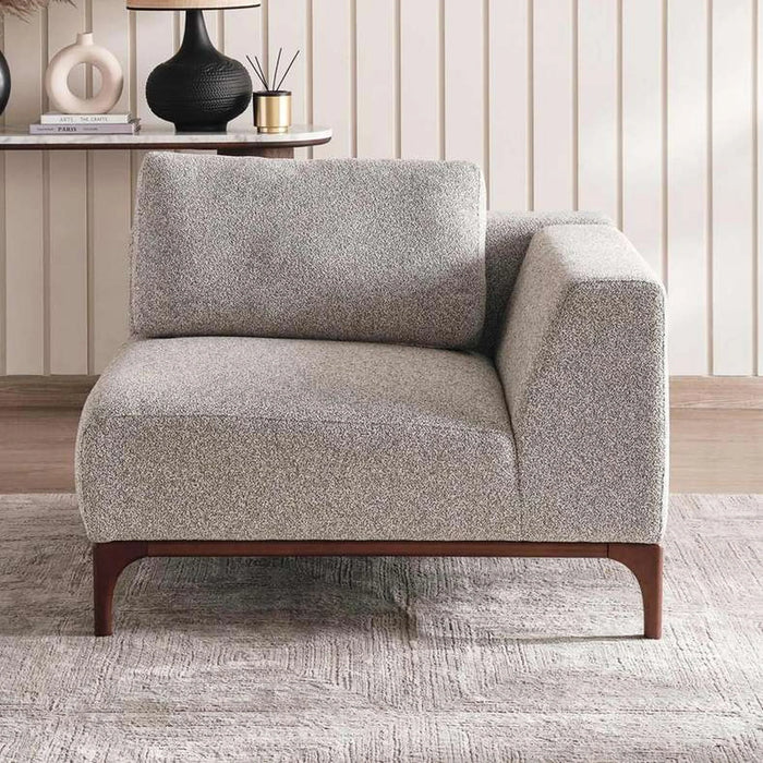 Grimm One Seater With Left Arm- Grey