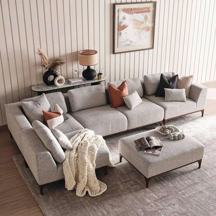 Grimm One Seater With Left Arm- Grey
