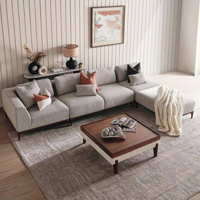 Grimm One Seater With Right Arm- Grey