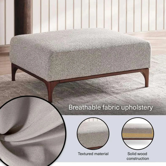 Grimm Ottoman - Grey
