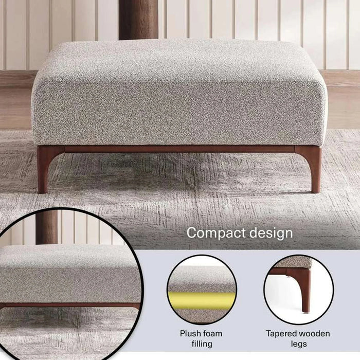 Grimm Ottoman - Grey
