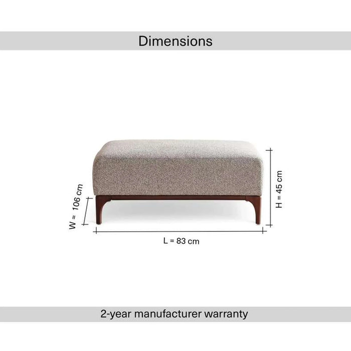 Grimm Ottoman - Grey