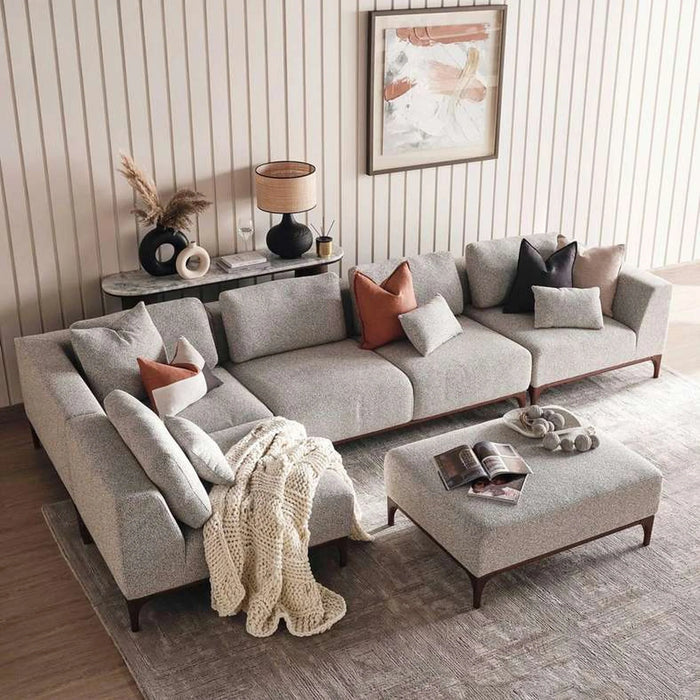 Grimm Ottoman - Grey