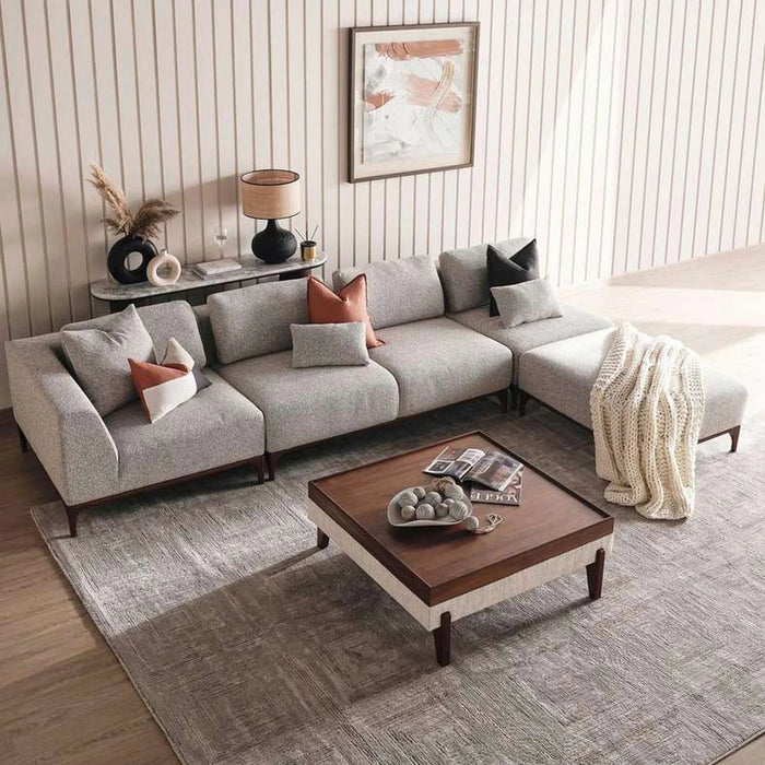 Grimm Ottoman - Grey
