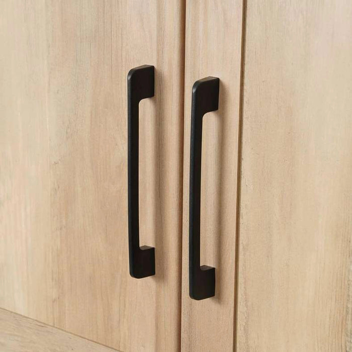 Grimsby 6 Door Wardrobe 2 Drawers With Mirror Engineered Wood - Walnut