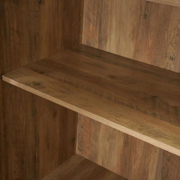 Grimsby 6 Door Wardrobe 2 Drawers With Mirror Engineered Wood - Walnut