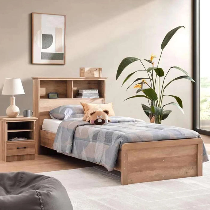 Grimsby Kids Single Bed 90X200 Cm - Walnut