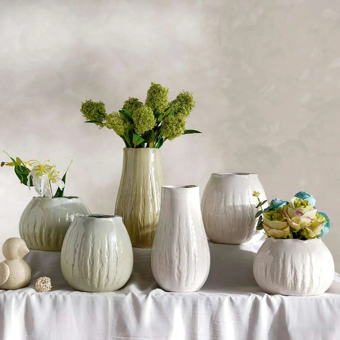 Grisel Ceramic Vase 22X22X15.5Cm -Green