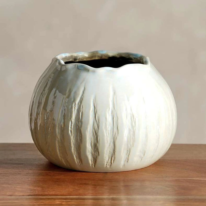 Grisel Ceramic Vase 22X22X15.5Cm -Green