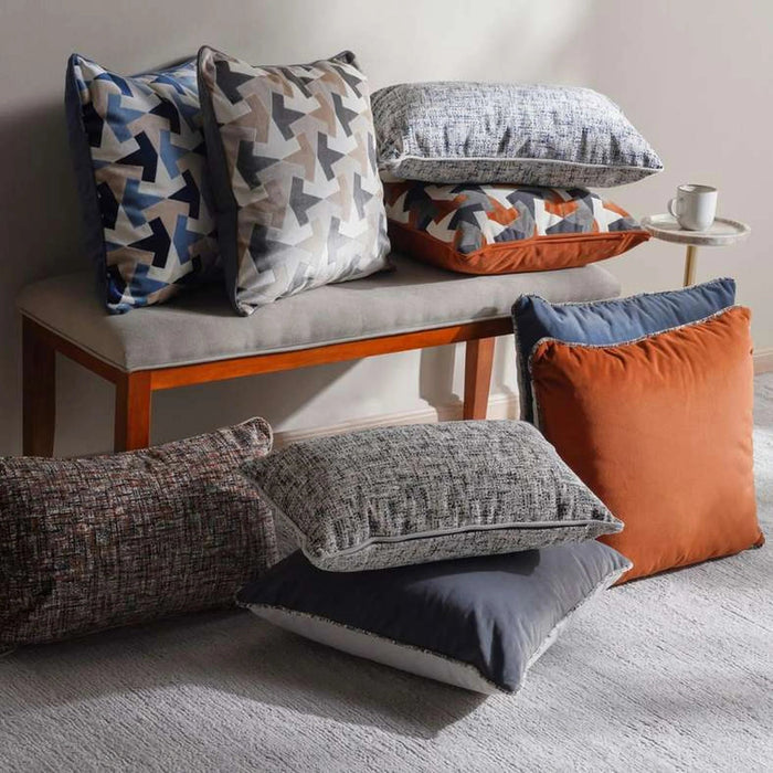 Grivelle Down Alternative Filled Cushion 60X60Cm - Grey Pan Home